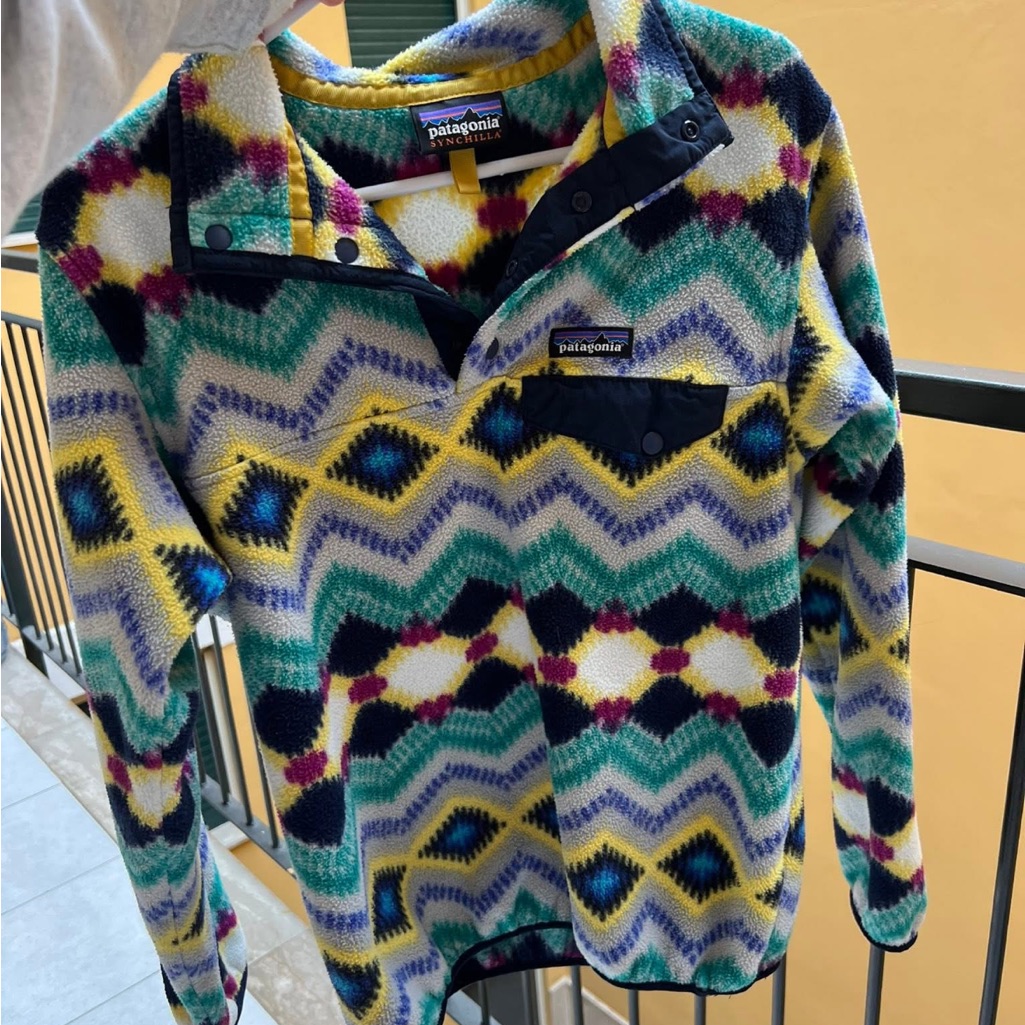 Patagonia Colorful Geometric Fleece Jacket